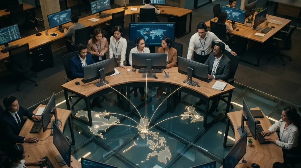 Offshore customer support team serving growing international businesses