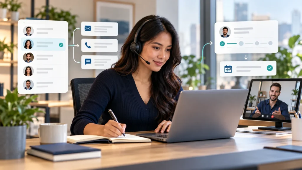 Offshore sales development representative researching prospects, conducting outreach, and booking qualified sales meetings.